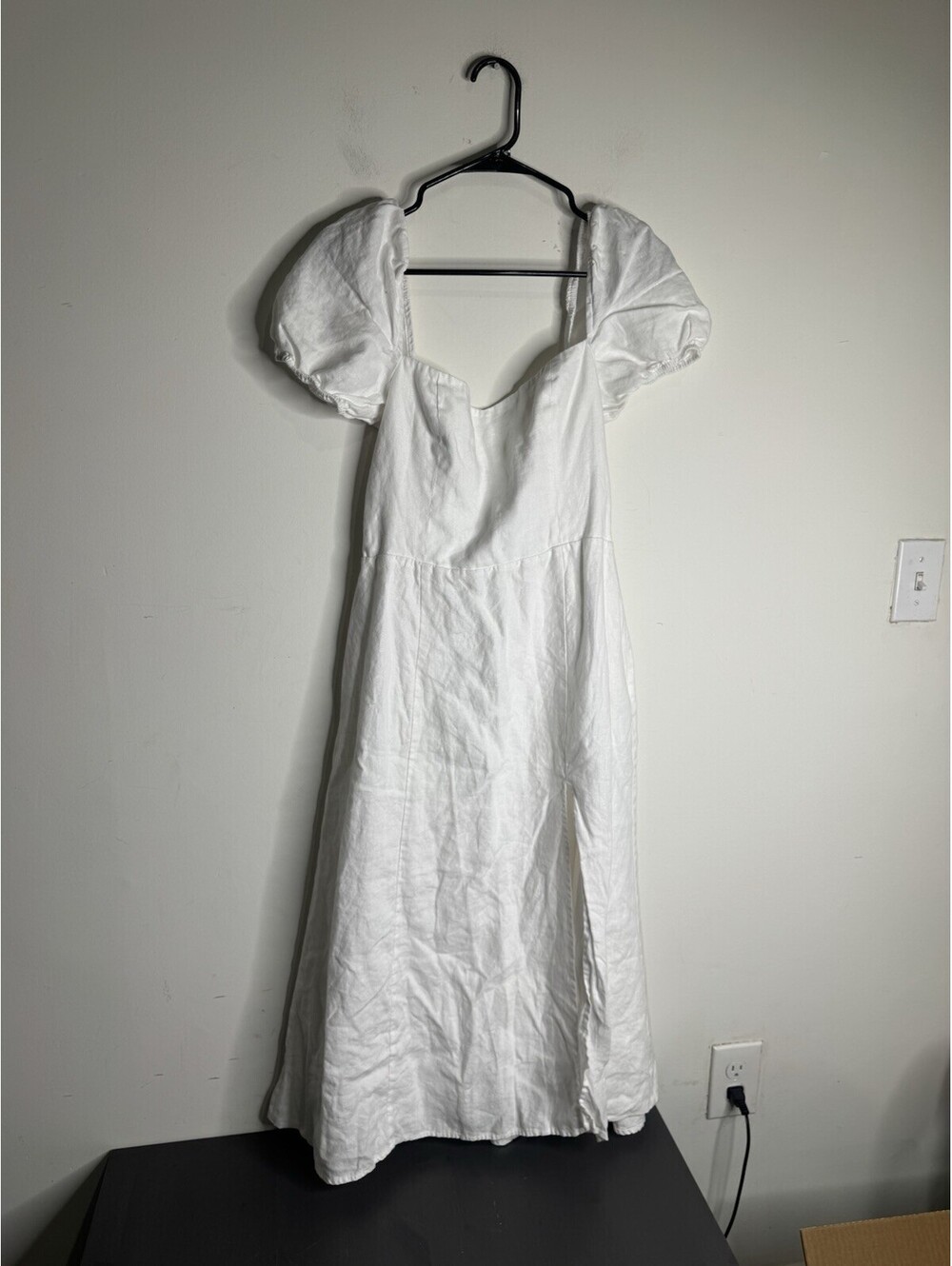 Reformation Belgium Linen Midi Dress - White - Picture 3 of 8